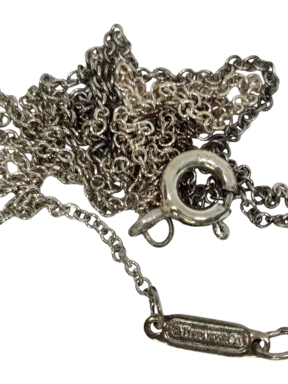 Tiffany & Co. Polished Silver Chain Necklace - 15 Inches